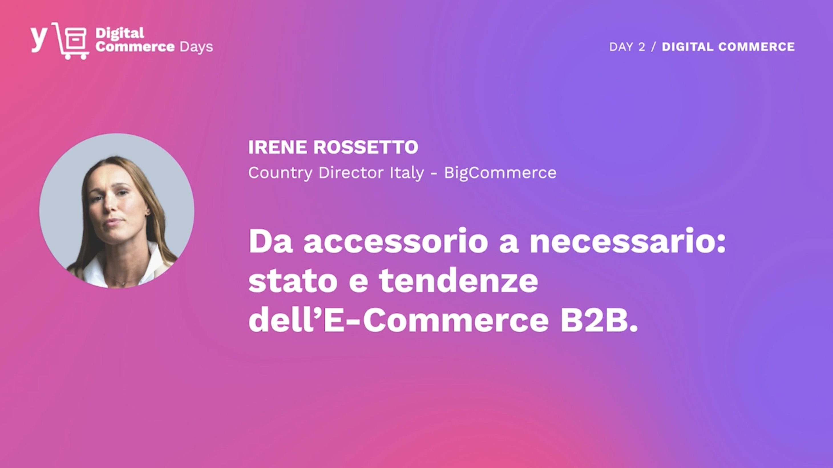 Video sullo stato e le tendendze dell'e-commerce business-to-business e su come sia passato da accessorio a necessario