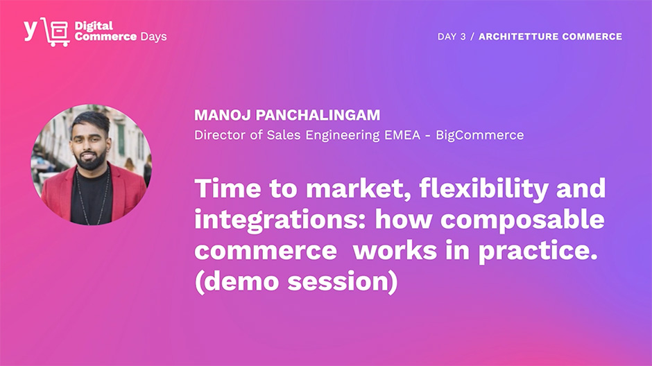 Video on the time to market, flexibility and integration: how composable commerce works in practice.