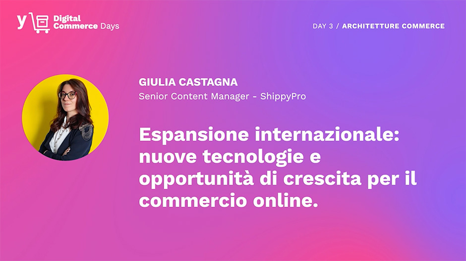 Video sull'espansione internazionale con nuove tecnologie e opportunità di crescita per il commercio online